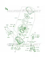 Air Cleaner voor Kawasaki Brute Force 750 4x4i 2005