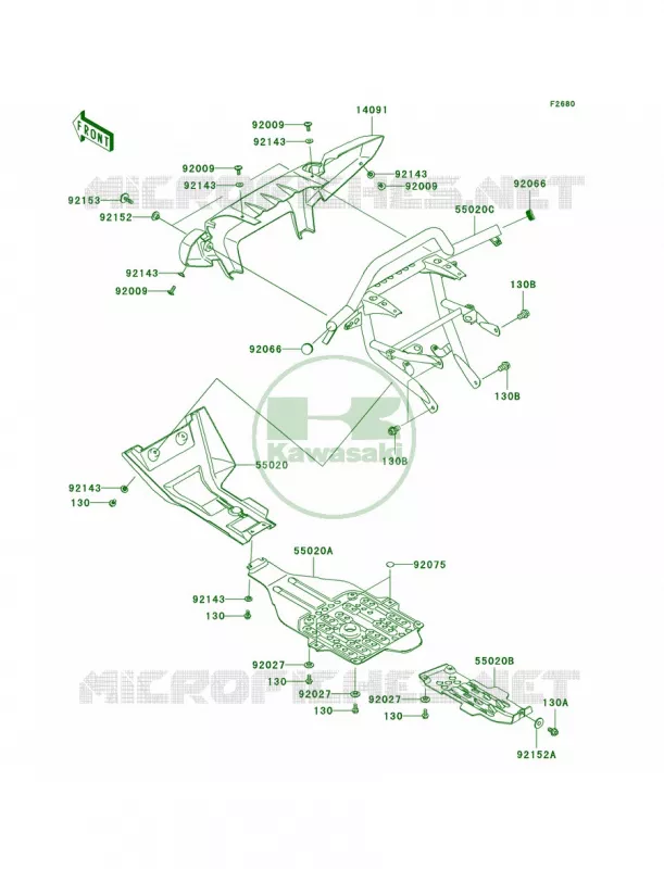 Guards Kawasaki QUAD 750 2005 Brute Force 750 4x4i  KVF750-A1
