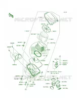 Air Cleaner voor Kawasaki Brute Force 750 4x4i Hardwoods Green HD 2005