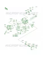 Carburetor Parts voor Kawasaki Brute Force 750 4x4i Hardwoods Green HD 2005