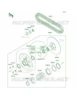 Driven ConverterDrive Belt voor Kawasaki Brute Force 750 4x4i Hardwoods Green HD 2005