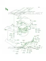 Rear Fenders voor Kawasaki Brute Force 750 4x4i Hardwoods Green HD 2005