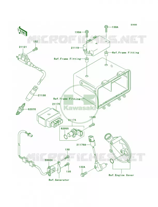 Ignition System Kawasaki QUAD 360 2004 Prairie 360 4X4  KVF360-A2
