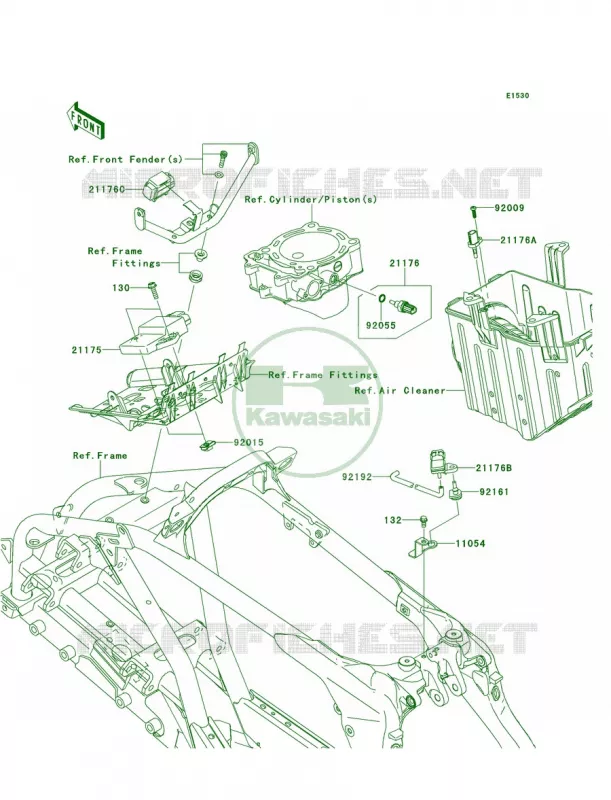 Fuel Injection Kawasaki QUAD 450 2008 KFX450R  KSF450B8F