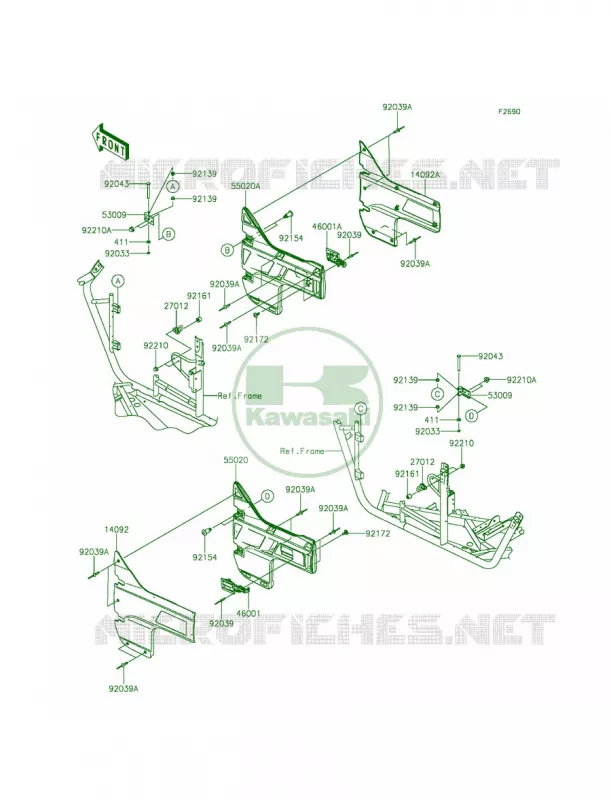 Door Kawasaki MULE 800 2014 Teryx LE  KRF800CEF