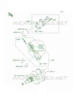 Crankshaft voor Kawasaki Teryx 750 FI 4x4 2012