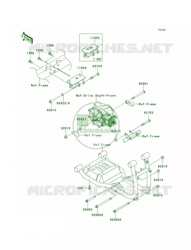 Engine Mount Kawasaki MULE 620 2011 Mule 4010 4x4  KAF620MBF