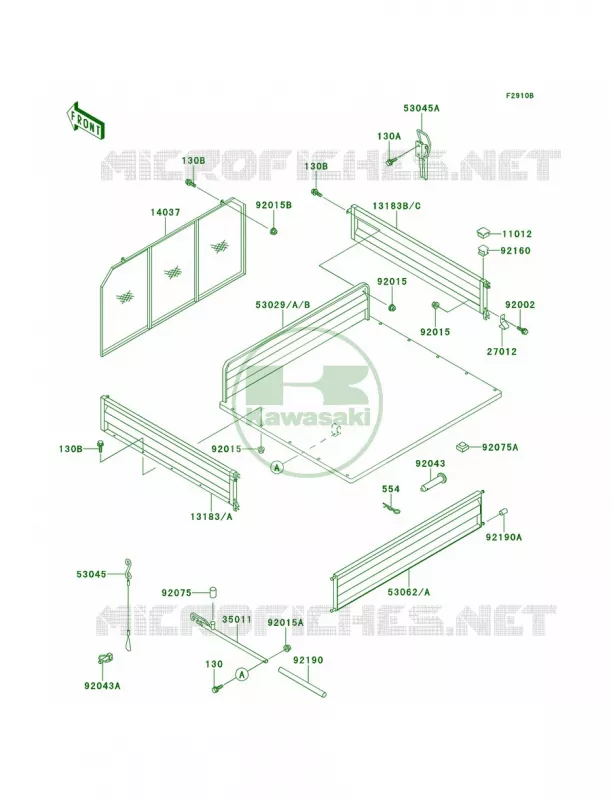 AccessoryCarrier Kawasaki MULE 620 2007 MULE 2520 TURF  KAF620-B2