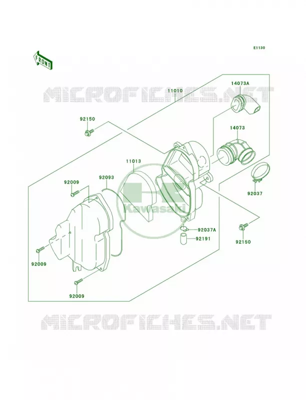 Air Cleaner Kawasaki MOTOS 110 2012 KLX110  KLX110DCF