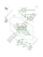 CrankshaftPistons voor Kawasaki 1100 ZXI 2000