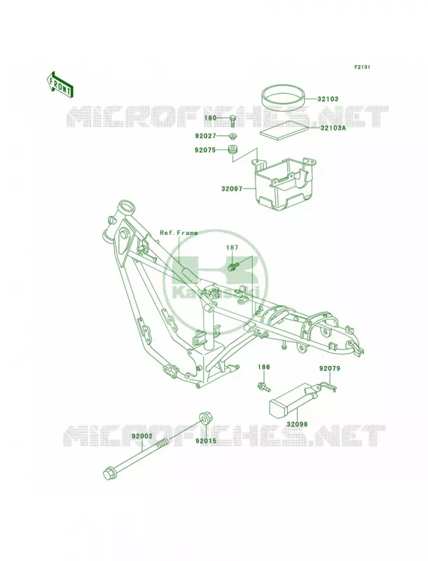 Frame Fittings Kawasaki MOTOS 100 2000 KE100  KE100-B19