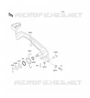 BRAKE PEDAL voor Kawasaki KEF300 1997