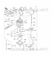 CARBURETOR voor Kawasaki KEF300 1997