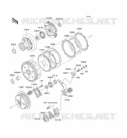 CLUTCH voor Kawasaki KEF300 1997