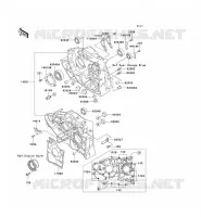 CRANKCASE(S) voor Kawasaki KEF300 1997