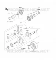 CRANKSHAFT voor Kawasaki KEF300 1997