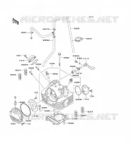 CYLINDER HEAD voor Kawasaki KEF300 1997