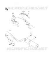 EXHAUST voor Kawasaki KEF300 1997