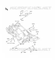 FRAME PARTS (COUVERTURE) voor Kawasaki KEF300 1997