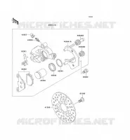 FRONT BRAKE voor Kawasaki KEF300 1997