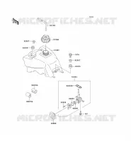 FUEL TANK voor Kawasaki KEF300 1997