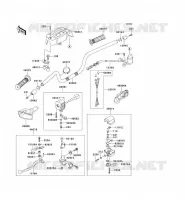 HANDLEBAR voor Kawasaki KEF300 1997