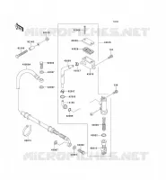 REAR MASTER CYLINDER voor Kawasaki KEF300 1997