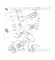 STARTER MOTOR voor Kawasaki KEF300 1997