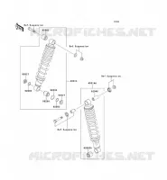 SUSPENSION   SHOCK ABSORBER voor Kawasaki KEF300 1997