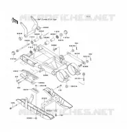 SWINGARM voor Kawasaki KEF300 1997