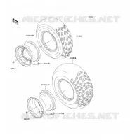 TIRES voor Kawasaki KEF300 1997