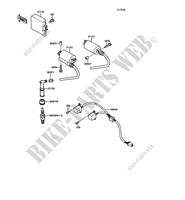 IGNITION COIL voor Kawasaki GPZ500S 1991