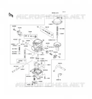 CARBURETOR voor Kawasaki VN1500 CLASSIC 1997