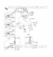 FUEL TANK voor Kawasaki VN1500 CLASSIC 1997