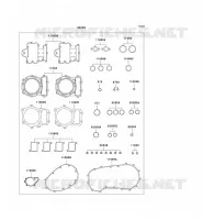 GASKET SET voor Kawasaki VN1500 CLASSIC 1997