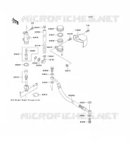 REAR MASTER CYLINDER voor Kawasaki VN1500 CLASSIC 1997