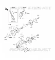CRANKSHAFT voor Kawasaki VN1500 CLASSIC 1998