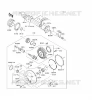 DRIVE SHAFT   FINAL GEAR voor Kawasaki VN1500 CLASSIC 1998