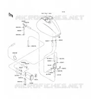 FUEL EVAPORATION SYSTEM voor Kawasaki VN1500 CLASSIC 1998