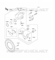 REAR BRAKE voor Kawasaki VN1500 CLASSIC 1998