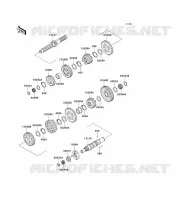 TRANSMISSION voor Kawasaki VN1500 CLASSIC 1998