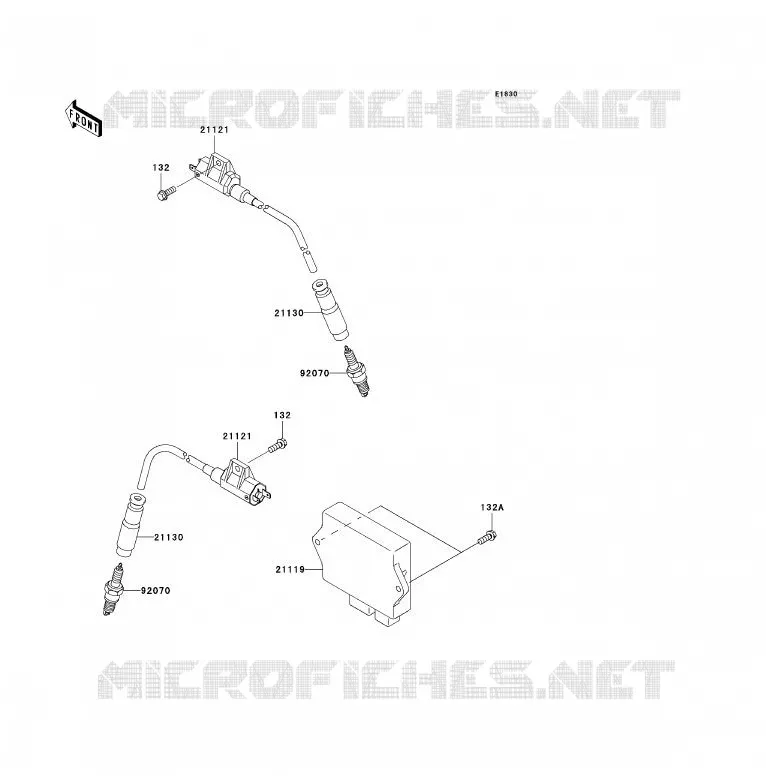 IGNITION SYSTEM Kawasaki QUAD 700 2004 KFX700  KSV700-A1