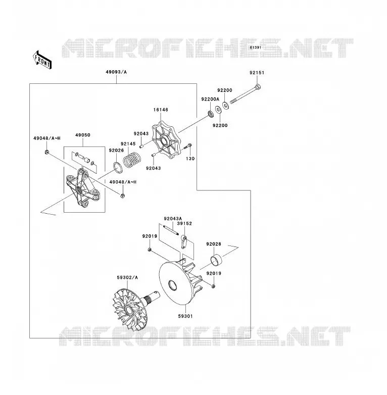 DRIVE CONVERTER Kawasaki QUAD 700 2004 KFX700  KSV700-A1