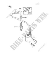 IGNITION COIL voor Kawasaki AR50 1990