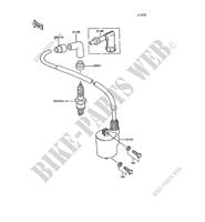 IGNITION COIL voor Kawasaki AR50 1991