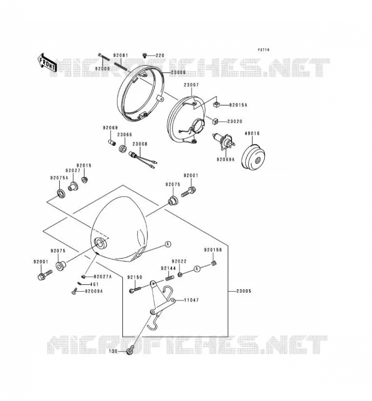 LENS(S) Kawasaki MOTOS 250 1996 ESTRELLA  BJ250-C2