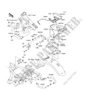 FRAME PARTS (COUVERTURE) voor Kawasaki W650 2006