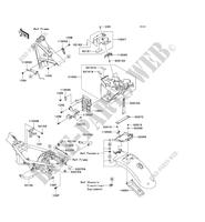 FRAME PARTS (COUVERTURE) voor Kawasaki W800 2011