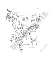 FRAME PARTS (COUVERTURE) voor Kawasaki Z300 ABS 2015