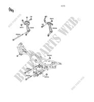 FRAME PARTS (COUVERTURE) voor Kawasaki GPX250R 1988